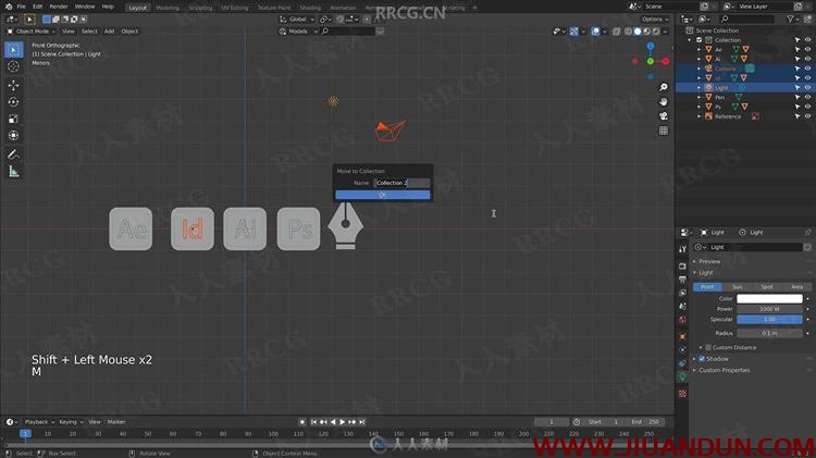 Blender中创建3D图标循环动画视频教程 3D 第10张