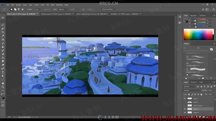 Blender动漫城堡风格3D环境场景设计视频教程 3D 第16张