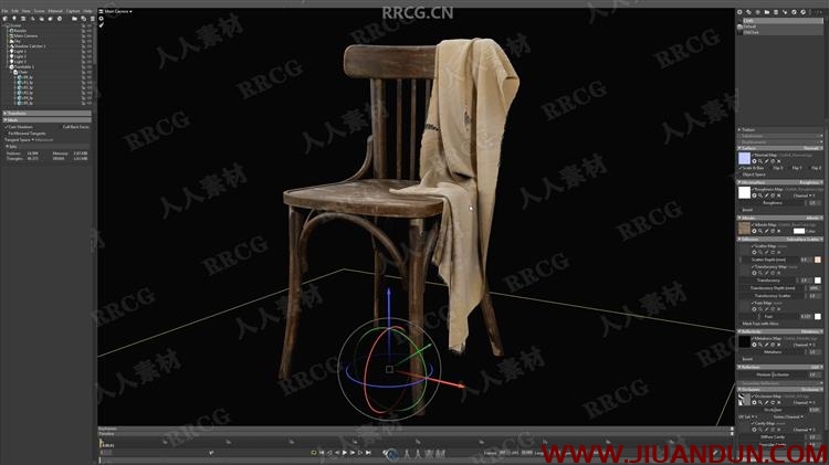 [3dsmax] 旧椅子CG数字艺术创作全流程视频教程 3D 第17张