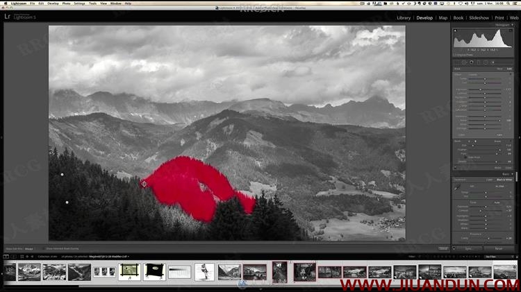 Lightroom创建黑白滤镜照片效果后期处理视频教程 LR 第10张