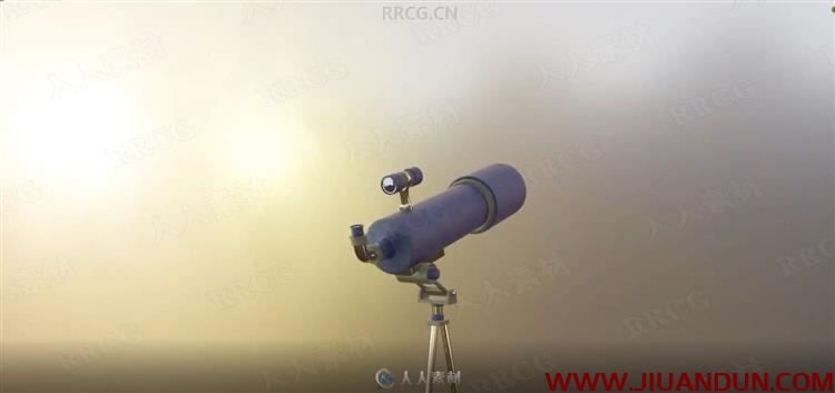 Blender初学者创建高质量3D天文望远镜模型视频教程 3D 第2张