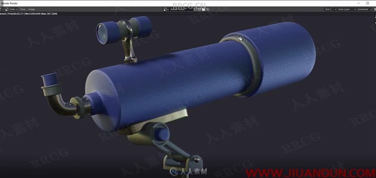 Blender初学者创建高质量3D天文望远镜模型视频教程 3D 第11张