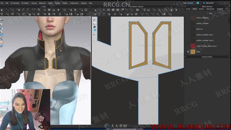 Marvelous Designer与Clo3d科幻女性服装建模技术视频教程 3D 第11张