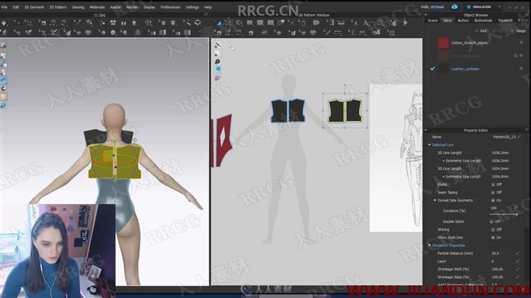 Marvelous Designer与Clo3d科幻女性服装建模技术视频教程 3D 第12张