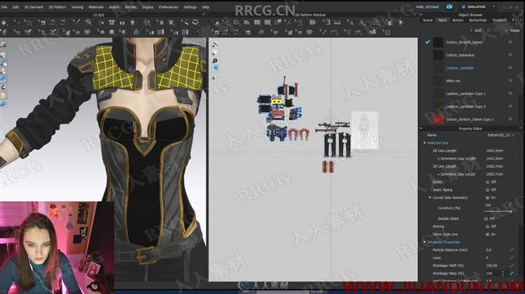 Marvelous Designer与Clo3d科幻女性服装建模技术视频教程 3D 第22张