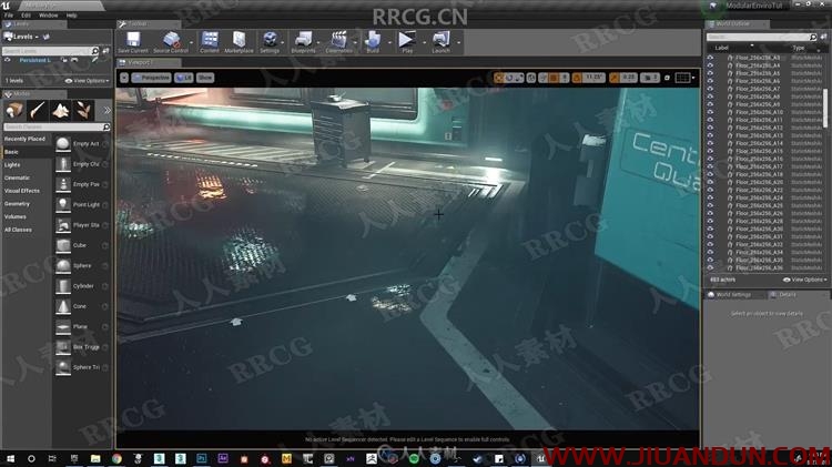UE4模块化科幻游戏环境场景实例制作视频教程 design others 第8张