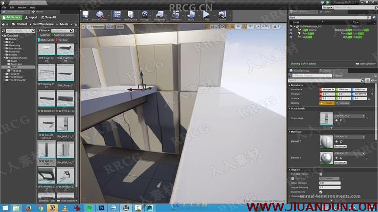 Unreal Engine办公室写字楼游戏环境场景完整制作视频教程 design others 第14张