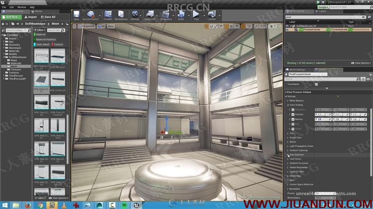 Unreal Engine办公室写字楼游戏环境场景完整制作视频教程 design others 第16张