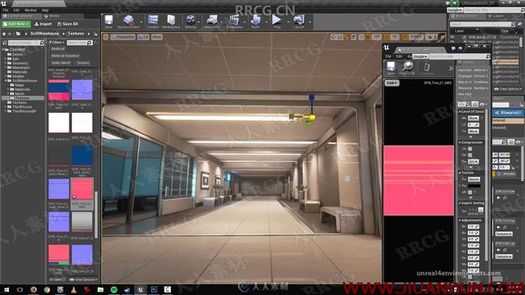 Unreal Engine办公室写字楼游戏环境场景完整制作视频教程 design others 第26张