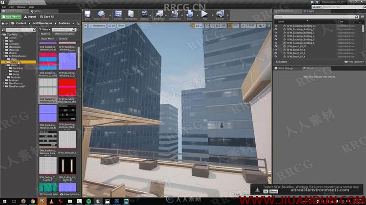 Unreal Engine办公室写字楼游戏环境场景完整制作视频教程 design others 第31张