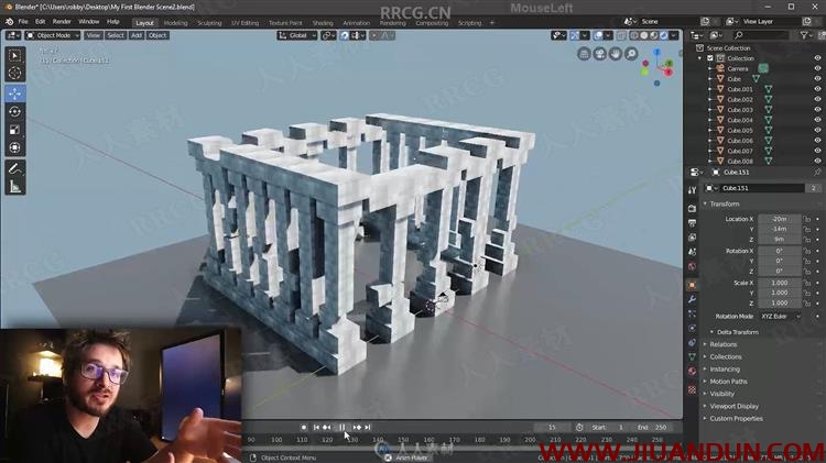 Blender初学者创建3D逼真石剑模型实例视频教程 CG 第3张