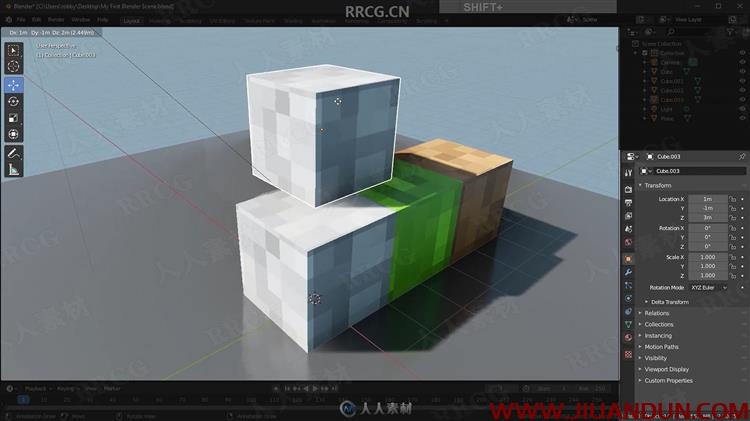 Blender初学者创建3D逼真石剑模型实例视频教程 CG 第12张