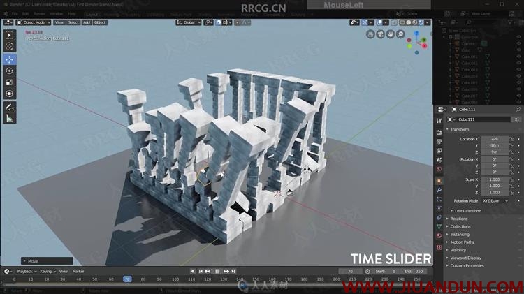 Blender初学者创建3D逼真石剑模型实例视频教程 CG 第15张