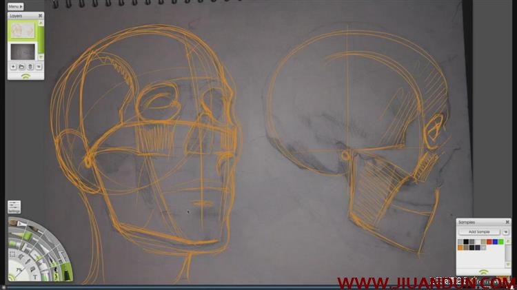 肖像面部人体解剖数字绘画视频教程全六季 CG 第6张