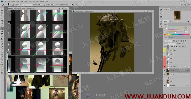 Ahmed Aldoori写实概念艺术游戏角色设计数字绘画大师班视频教程 PS教程 第7张