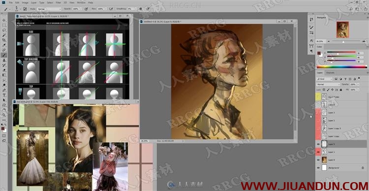Ahmed Aldoori写实概念艺术游戏角色设计数字绘画大师班视频教程 PS教程 第15张