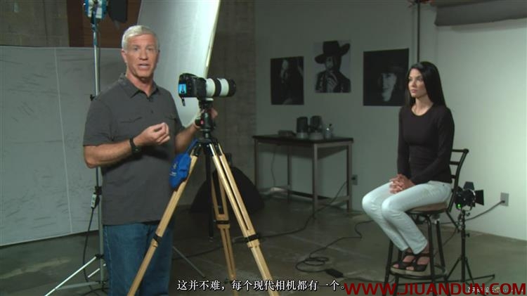 柯克·塔克Kirk Tuck摄影棚单灯人像布光照明摄影教程中文字幕 摄影 第4张