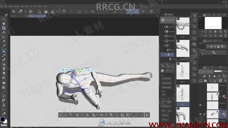 人类结构骨骼肌肉形态绘画解剖原理视频教程 CG 第7张