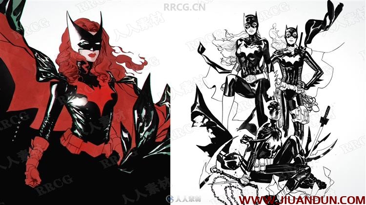 漫威DC美式女性英雄角色漫画绘画视频教程 PS教程 第6张