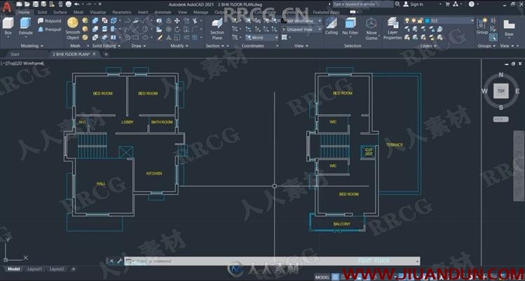 AutoCAD 2021中2D与3D专业设计训练视频教程 CAD 第5张