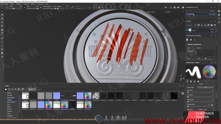 Substance Painter 20213D角色硬表面纹理视频教程 3D 第7张