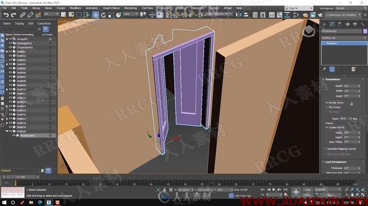 3dsmax 2021从平面图到建筑建模设计技术视频教程 3D 第7张