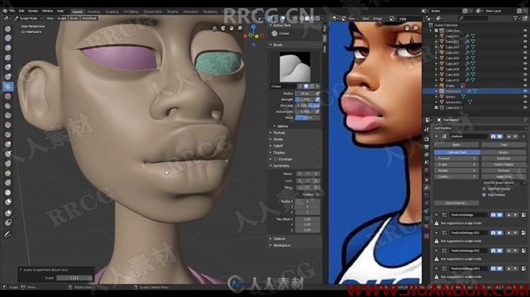 Blender夸张卡通角色建模工作流视频教程 3D 第3张