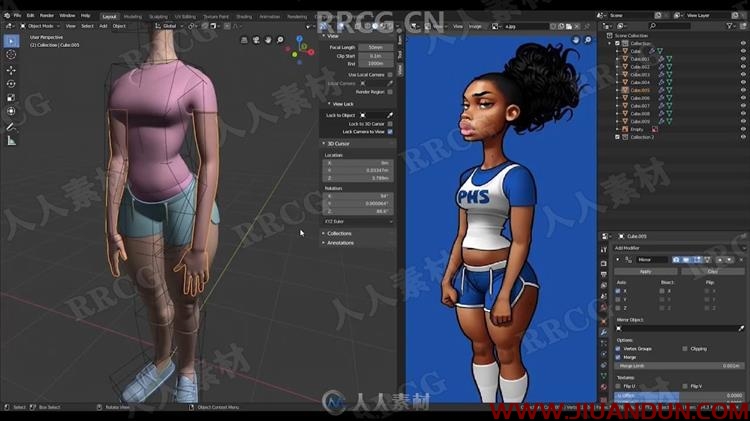 Blender夸张卡通角色建模工作流视频教程 3D 第5张
