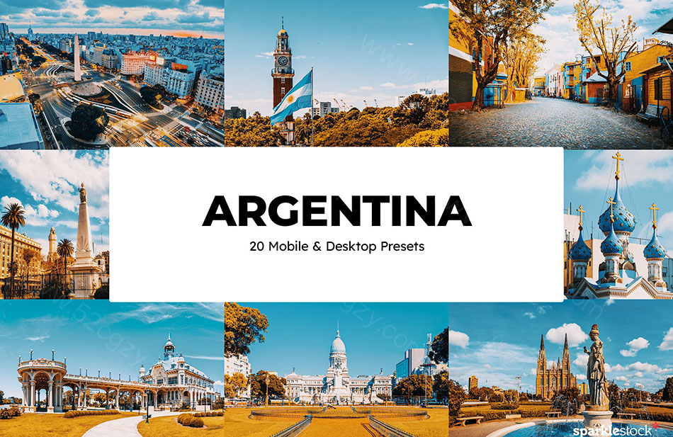 【Lightroom预设】阿根廷旅拍人文风光LR预设及Argentina Lightroom Presets and LUTs LR预设 第1张