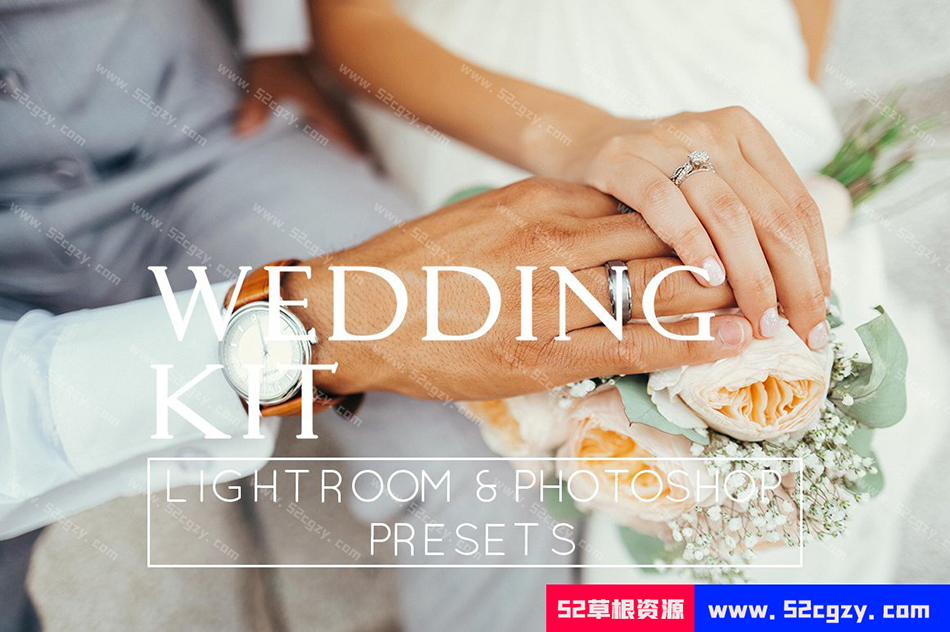 【Lightroom预设】20个婚礼人像摄影后期调色及PS调色预设20 Wedding LR PS Presets LR预设 第1张
