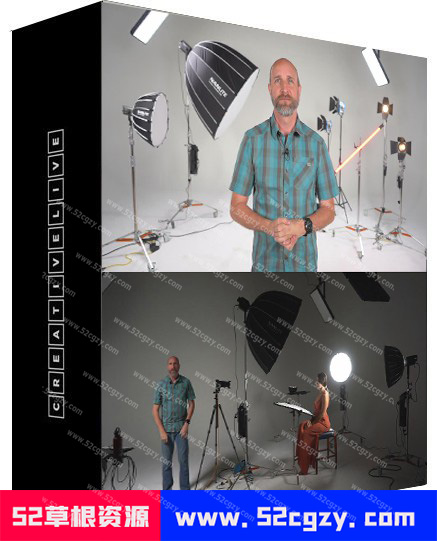 【中英字幕】马克·华莱士 Mark Wallace 摄影棚恒光照明人像布光教程 摄影 第1张