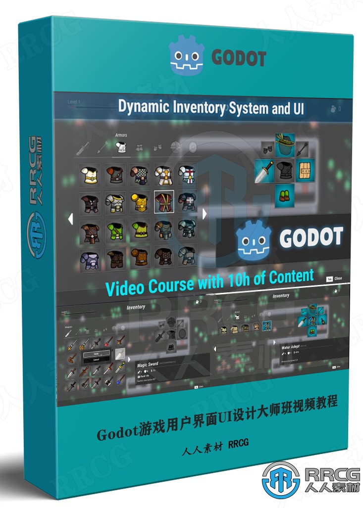 Godot游戏用户界面UI设计大师班视频教程 CG 第1张