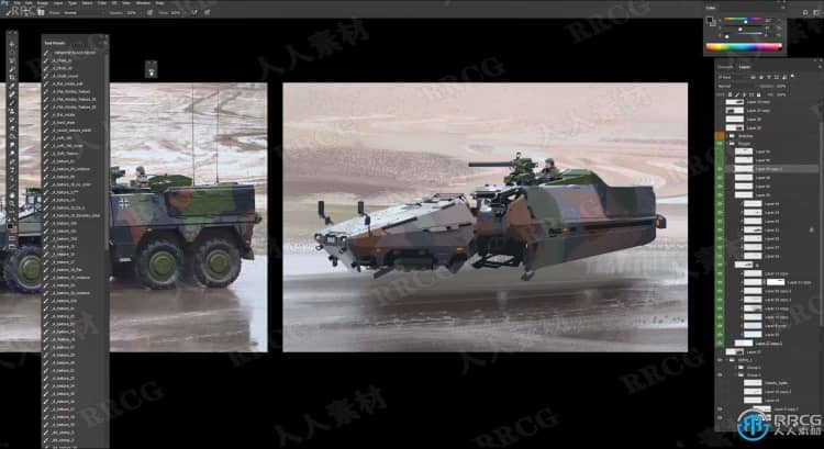 装甲战车概念艺术设计数字绘画视频教程 PS教程 第10张