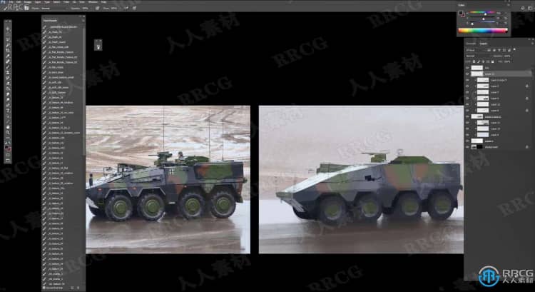 装甲战车概念艺术设计数字绘画视频教程 PS教程 第6张